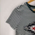 ポロラルフローレン POLO RALPH LAUREN ボーダー ネイティブビーズデザインクルーネックTシャツ レディース JPN:S