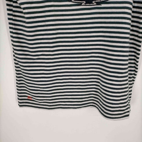ポロラルフローレン POLO RALPH LAUREN ボーダー ネイティブビーズデザインクルーネックTシャツ レディース JPN:S