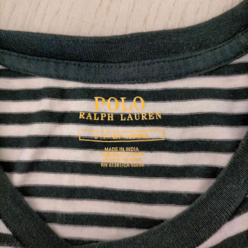 ポロラルフローレン POLO RALPH LAUREN ボーダー ネイティブビーズデザインクルーネックTシャツ レディース JPN:S