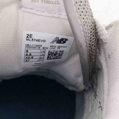 ニューバランス NEW BALANCE ML574EVG スニーカー メンズ JPN:27
