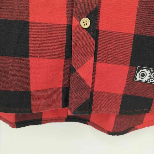 ミシカ MISHKA フーデットチェックネルシャツ メンズ import:S