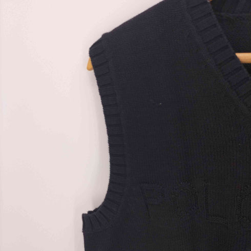 ラルフローレン RALPH LAUREN ワンポイント刺繍 Vネック コットン ニット ベスト メンズ JPN:L