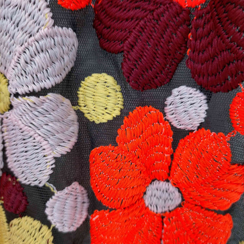 ピンコ PINKO イタリア製 フラワー刺繍 レースカットソー レディース FR:34