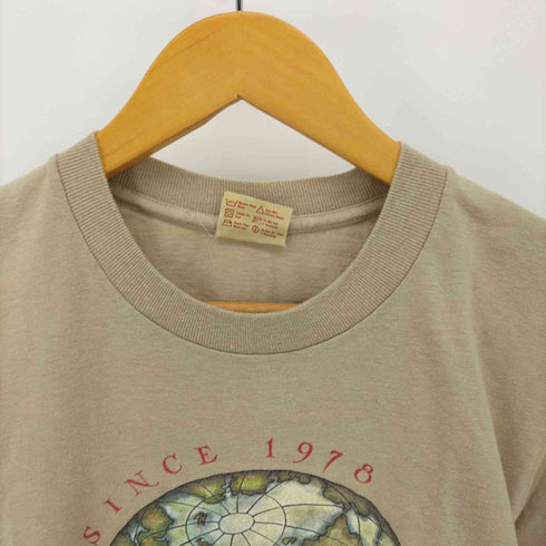 バナナリパブリック BANANA REPUBLIC USA製 旧タグ シングルステッチ トラベルプリント クルーネック Tシャツ メンズ import:S