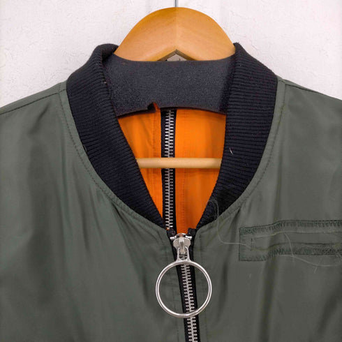 ザラ ZARA クロップド MA-1ジャケット レディース import:L