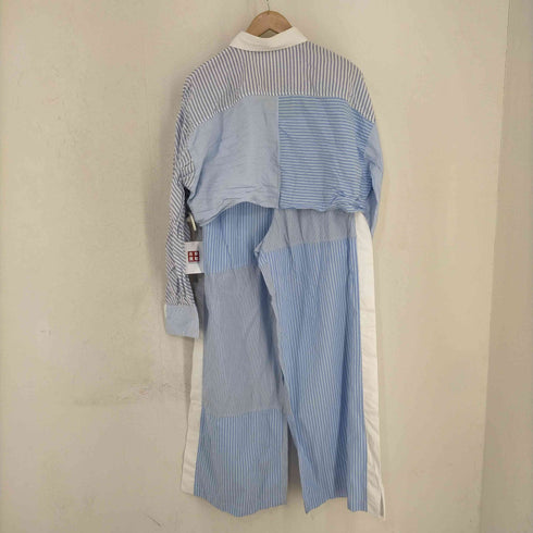 ザラ ZARA MIXED STRIPED CROP SHIRT セットアップ レディース M