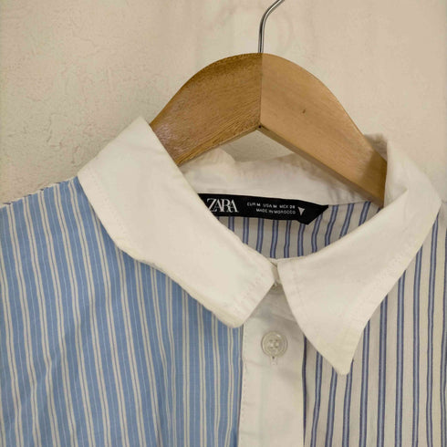 ザラ ZARA MIXED STRIPED CROP SHIRT セットアップ レディース M