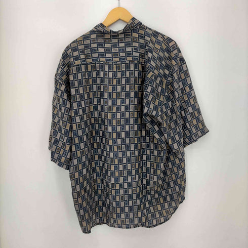フルギ BRUNO 90S シルク100% S/S シャツ 総柄 メンズ JPN:L