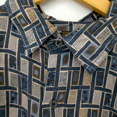 フルギ BRUNO 90S シルク100% S/S シャツ 総柄 メンズ JPN:L