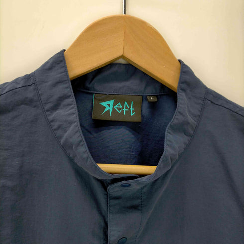 レフト REFT SHORT SLEEVE STAND COLLAR SHIRT ショートスリーブ スタンドカラーシャツ メンズ import:L