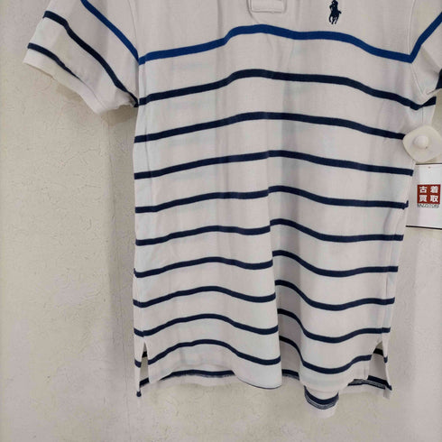 ポロラルフローレン POLO RALPH LAUREN CUSTOM FIT ポニー刺繍 鹿の子 ボーダー ポロシャツ メンズ import:M