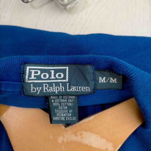 ポロバイラルフローレン Polo by RALPH LAUREN ポニー刺繍 鹿の子 ポロシャツ メンズ import:M