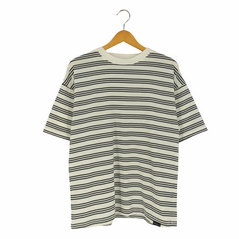 ニコアンド Niko and... NUMERALS クルーネックボーダーTシャツ メンズ JPN:M
