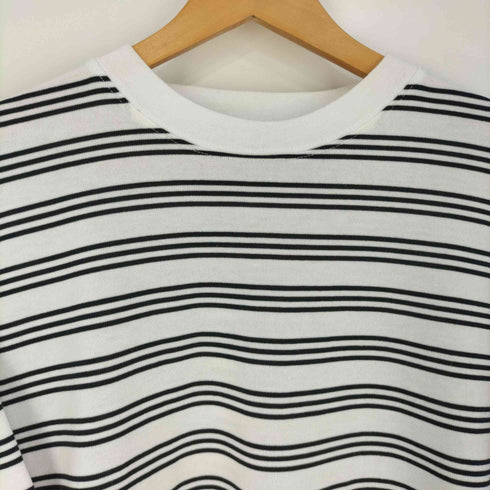 ニコアンド Niko and... NUMERALS クルーネックボーダーTシャツ メンズ JPN:M