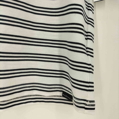 ニコアンド Niko and... NUMERALS クルーネックボーダーTシャツ メンズ JPN:M