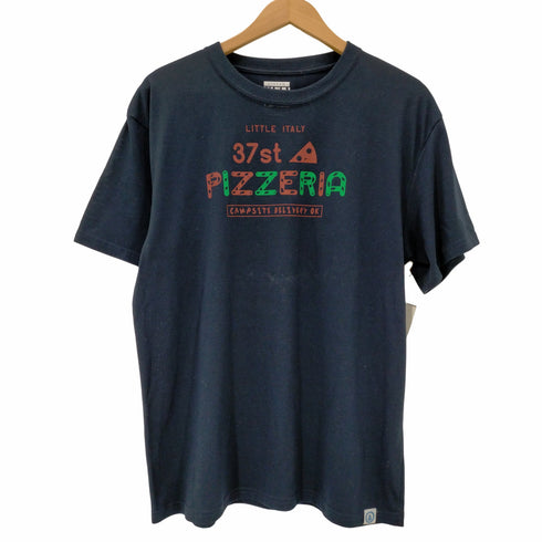 バンブーシュート BAMBOO SHOOTS 37st PIZZERIA プリント 半袖Tシャツ メンズ import:XL