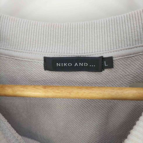 ニコアンド Niko and... 裏毛ダメージプルオーバー メンズ JPN:L