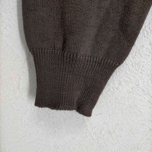 ボッテガヴェネタ BOTTEGA VENETA ウール ニットカーディガン Vネック 長袖 44 茶 ブラウン メンズ JPN:44