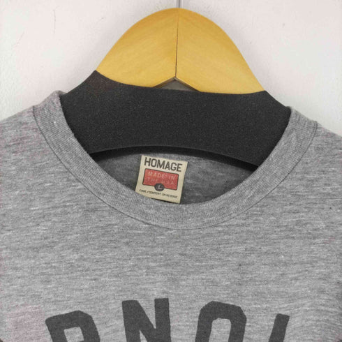 オマージュ HOMAGE 90S MADE IN USA シングルステッチ 人物プリント S/S Tシャツ メンズ import:L