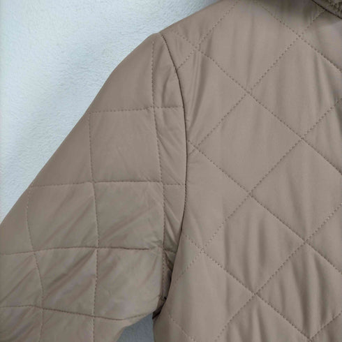 マッキントッシュ Mackintosh キルティングコート ボア アウター ロング 前開き 34 ピンクベージュ レディース JPN:34