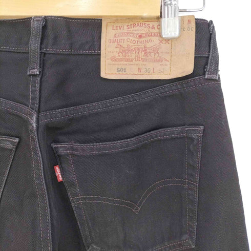 リーバイス Levis 02年製 501-0659 後染め ボタンフライ ブラックデニムパンツ メンズ W30 L34
