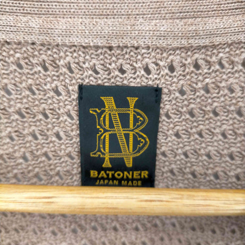 バトナー BATONER 24SS WOODPULP SUMMER KNIT V NECK CARDIGAN メンズ JPN:2