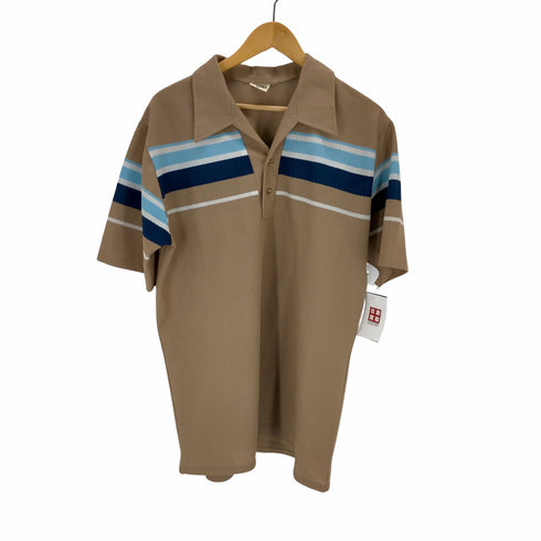 STUART MANN OF CALIFORNIA 70s オープンカラー ハーフボタンシャツ メンズ JPN:XL