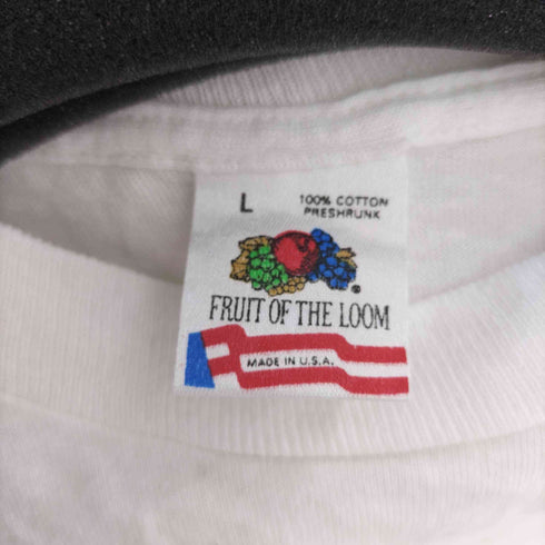 フルーツオブザルーム FRUIT OF THE LOOM 90S MADE IN USA シングルステッチ フロントプリント S/S Tシャツ メンズ import:L