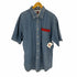 トミーヒルフィガー TOMMY HILFIGER 90s 香港製 デニム半袖シャツ メンズ JPN:XL
