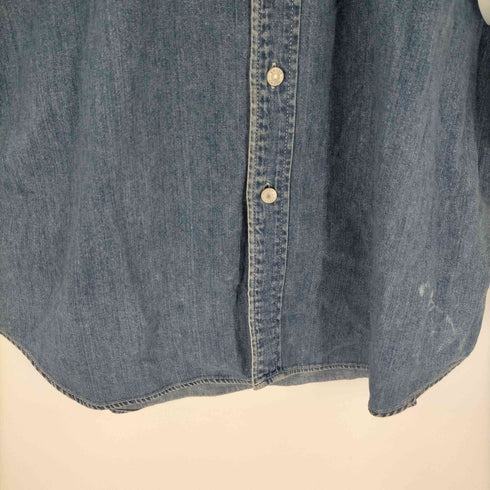 トミーヒルフィガー TOMMY HILFIGER 90s 香港製 デニム半袖シャツ メンズ JPN:XL