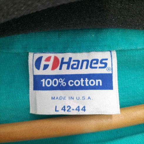 ヘインズ Hanes 80S MADE IN USA フロントプリント S/S Tシャツ メンズ import:L