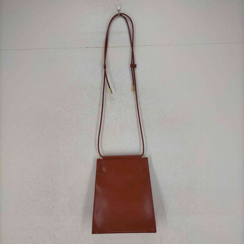 エンフォルド ENFOLD ショルダーバッグ レザー 赤 レッド レディース