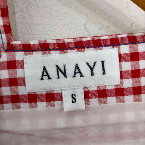 アナイ ANAYI ギンガムチェック ノースリーブワンピース レディース JPN:S
