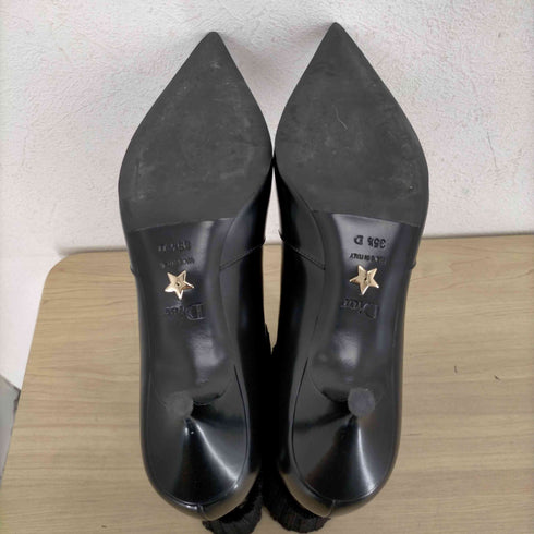 クリスチャンディオール Christian Dior ニットレイヤードデザインヒールブーツ レディース 35.5