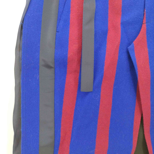 サカイ Sacai 18AW ストライプ シフォン切替 ラップ スカート レディース JPN:2