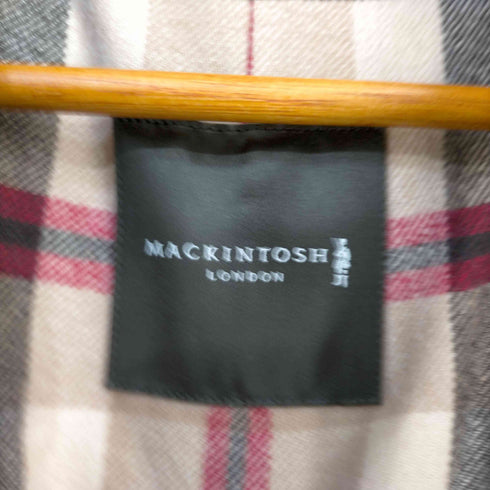 マッキントッシュ ロンドン Mackintosh LONDON ステンカラーコート ミドル ジップアップ コーデュロイ 裏地チェック インナー付き メンズ import:L