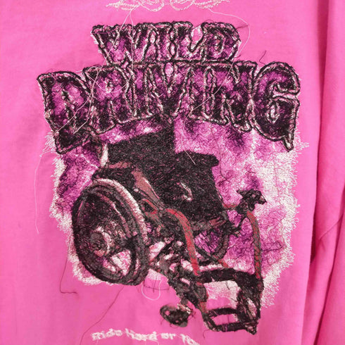 ダブレット doublet SHOULDER ZIP CHAOS EMBROIDARY L/S TEE カオス刺繍 メンズ