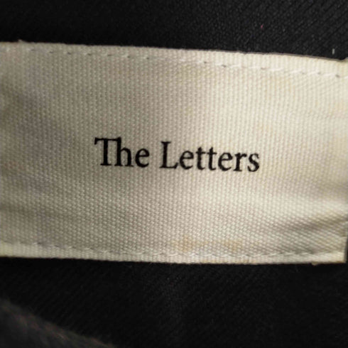 ザレターズ The Letters 16SS ジップアップブラックデニムシャツ カットオフダブルジップ メンズ JPN:M