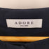 アドーア ADORE ベルト付き ノースリーブ ワイド ジップ コンビネゾン レディース 36