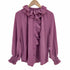 ラトータリテ La Totalite 22AW フリルシャツ ブラウス シャツ 長袖 レディース ONE SIZE