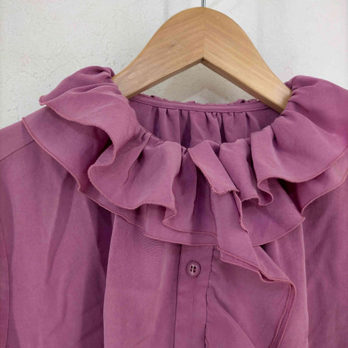 ラトータリテ La Totalite 22AW フリルシャツ ブラウス シャツ 長袖 レディース ONE SIZE