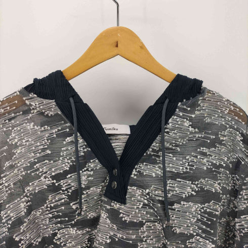 Fumiku See Through Jacquard Parker レディース