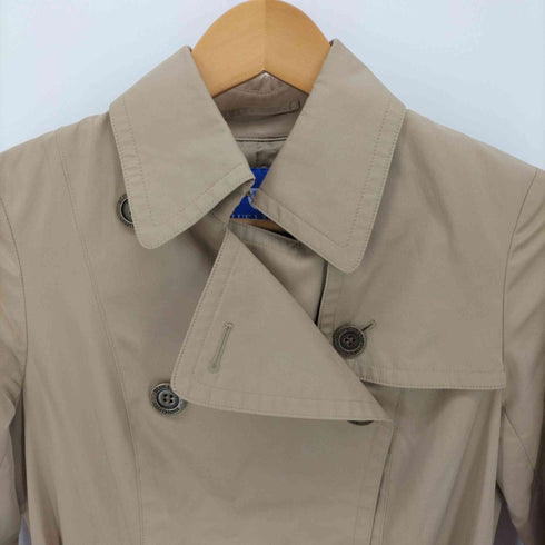 ブルーレーベルクレストブリッジ BLUE LABEL CRESTBRIDGE ロゴボタン スプリング トレンチ コート レディース JPN:36