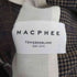 マカフィー MACPHEE 19AW ウール コットン ナイロン チェック ガウン ジャケット レディース JPN:36