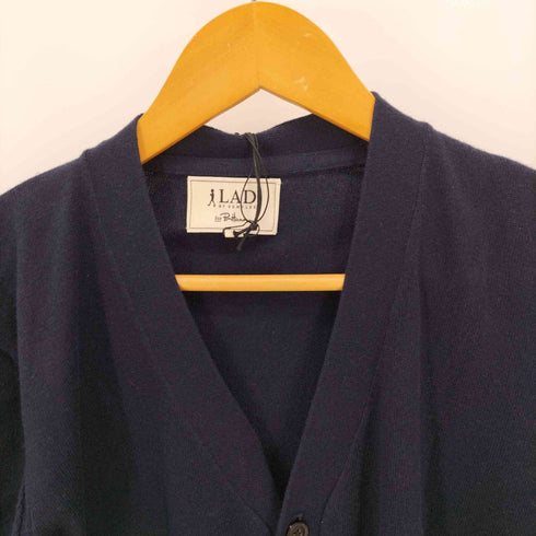 ラッドバイデミリーフォーロンハーマン LAD BY DEMYLEE for Ron Herman チェック柄 エルボーパッチ ロンハーマン ウール ニット カーディガン メンズ import:XS