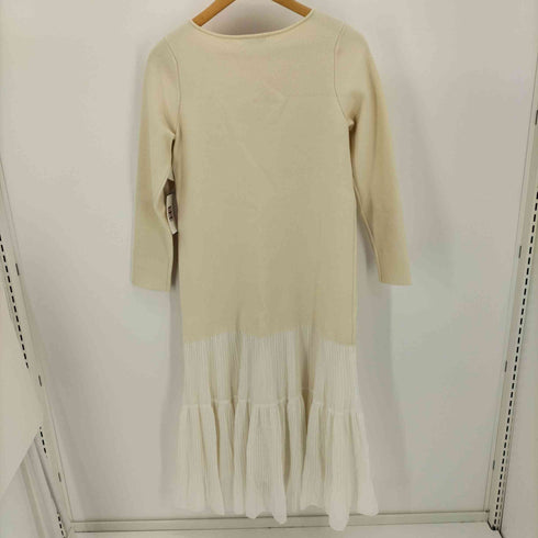アナイ ANAYI 22SS プリーツ切替 ニット ワンピース レディース JPN:36