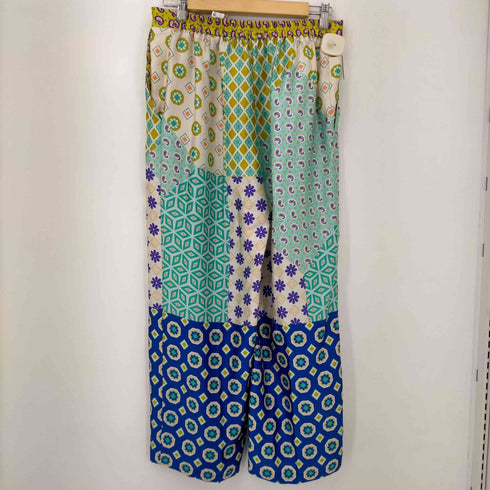 ザラ ZARA PATCHWORK PRINT CROPPED PANTS レディース import:L