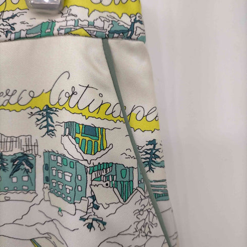 エミリオプッチ EMILIO PUCCI イタリア製 総柄 シルクワイドパンツ レディース JPN:38