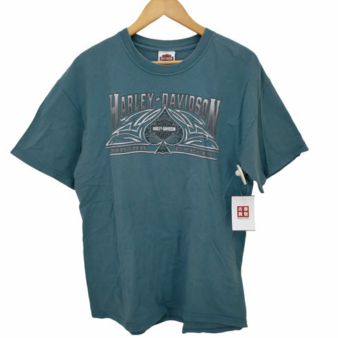 ハーレーダヴィットソン HARLEY DAVIDSON 00S メキシコ製クルーネックプリントTシャツ メンズ