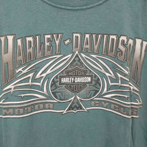 ハーレーダヴィットソン HARLEY DAVIDSON 00S メキシコ製クルーネックプリントTシャツ メンズ